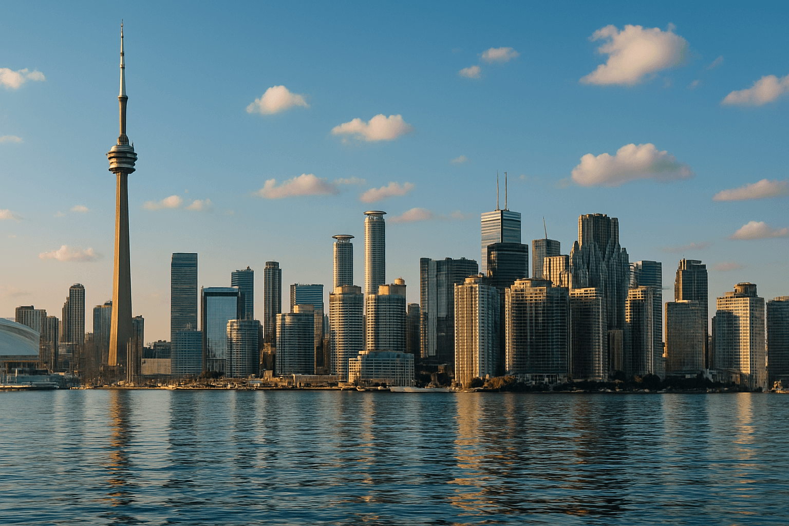Business class flights to Toronto background